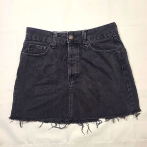 Bershka Black Denim Skirt